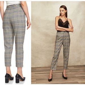 Grey Plaid trousers from Nordstrom. Size 4, Brand: 1.State